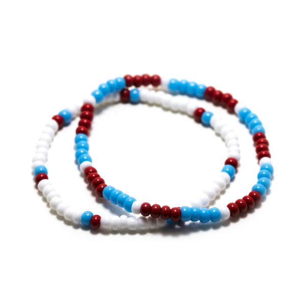 Blue, Red, White Bracelet Set