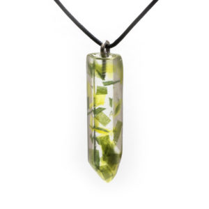 Green & Yellow Confetti Necklace