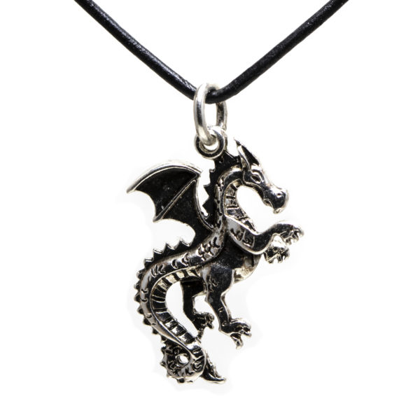 Dragon Silver Plated Pendant Necklace