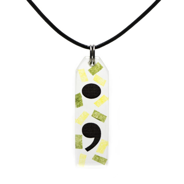 Semicolon Confetti Necklace