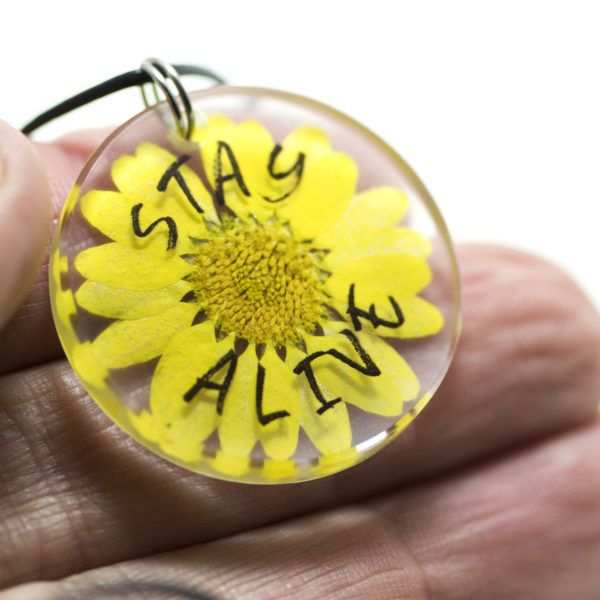 Stay Alive Flower Pendant