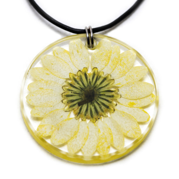 Yellow Daisy Flower Necklace